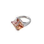 Crystals from Preciosa - Silver rings Preciosa - 5019-61